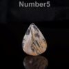 Rare Natural Red Phantom Quartz Puffy Teardrop Pendant Side Drilled Gemstone Focal Bead - Image 5