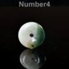 Jadeite Donut Pendant: Natural Green Lavender Colors (Handmade) JPT00000083 - Image 4