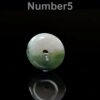 Jadeite Donut Pendant: Natural Green Lavender Colors (Handmade) JPT00000083 - Image 5