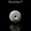 Jadeite Donut Pendant: Natural Green Lavender Colors (Handmade) JPT00000083 - Image 7