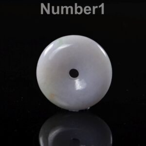 Burmese Jadeite Pi Disc, Green Lavender Jade