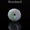 Natural Grade A Jade Donut Pendant | Burmese Jadeite Pi Disc, Green Lavender Jade - Image 2