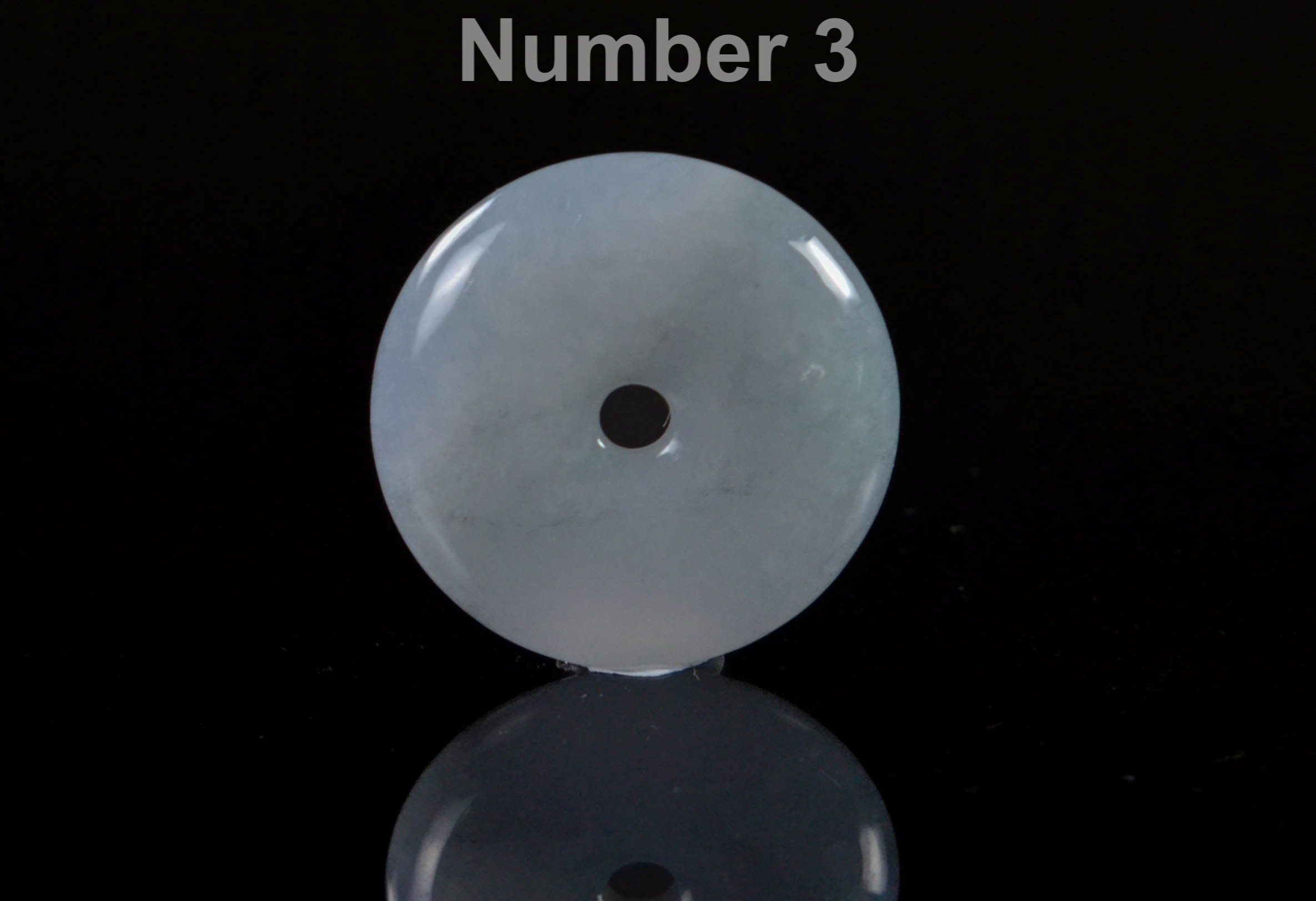 Jade Donut Pendant Necklace: Purple and Grey Tones (Natural Jadeite) JPT00000082 - Image 3