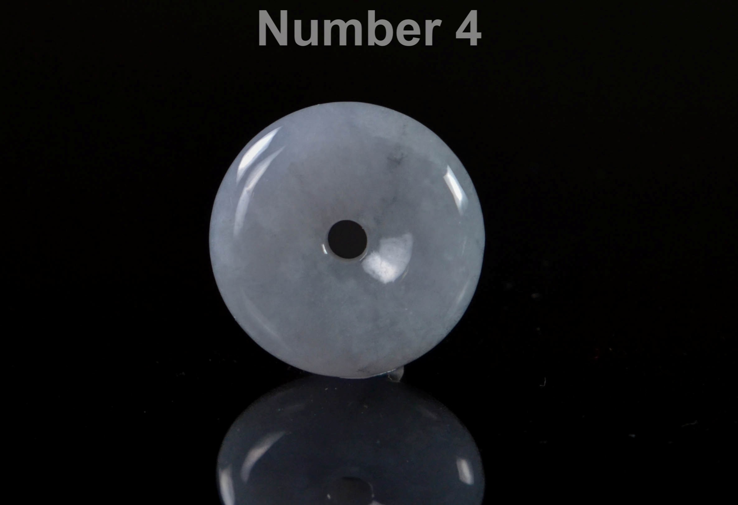 Jade Donut Pendant Necklace: Purple and Grey Tones (Natural Jadeite) JPT00000082 - Image 4