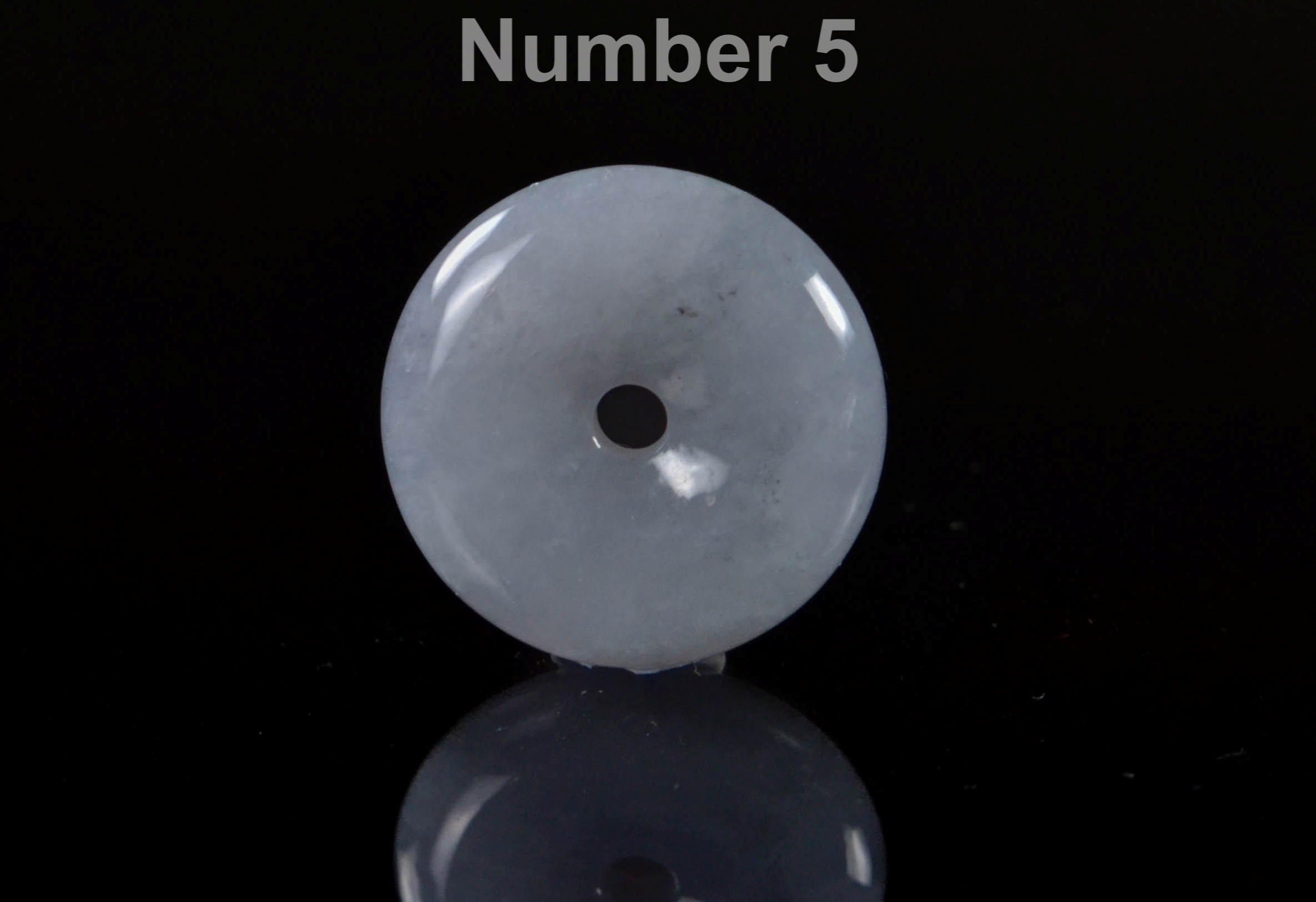 Jade Donut Pendant Necklace: Purple and Grey Tones (Natural Jadeite) JPT00000082 - Image 5