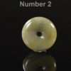Yellow Green Burmese Jadeite | Hand Carved Pi Disc | Vintage Tone Jade | 19-28mm - Image 2