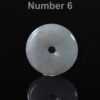 Yellow Green Burmese Jadeite | Hand Carved Pi Disc | Vintage Tone Jade | 19-28mm - Image 6