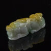 3 Colors Green White Yellow Pixiu statue Jadeite Pendant necklace JPT00000055 - Image 3