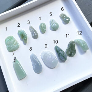 Natural Grade A Jadeite Jade Carved Pendants – Multiple Pieces Available