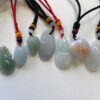 Green Jadeite Pendant Necklace, Handmade Jewelry JPT00000012