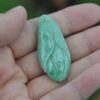 Hand Carved Myanmar Jadeite Flower Pendant, Grade A Gemstone JPT00000004 - Image 5