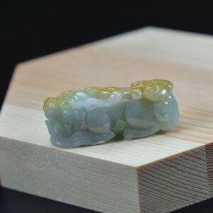 3 Colors Green White Yellow Pixiu statue Jadeite Pendant necklace JPT00000055