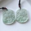 Natural Grade-A Jadeite Jade Dragon & Horse Pendant Set JPT00000013 - Image 2
