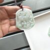 Natural Grade-A Jadeite Jade Dragon & Horse Pendant Set JPT00000013 - Image 5