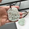 Natural Grade-A Jadeite Jade Dragon & Horse Pendant Set JPT00000013 - Image 7