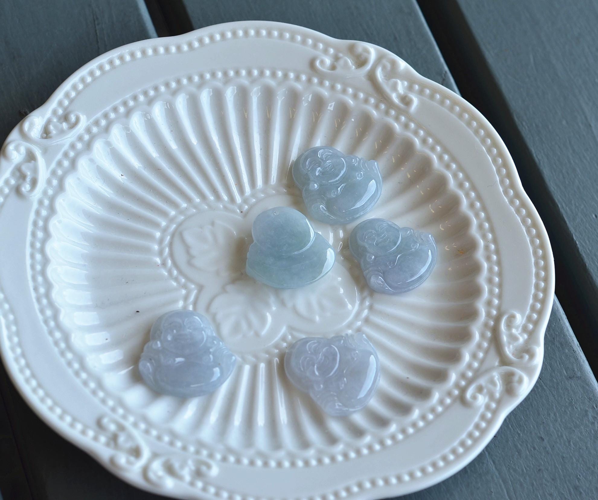 Laverndar Natural Jadeite Buddha Pendant Icy Translucent Grade A Jade JPT00000018 - Image 6