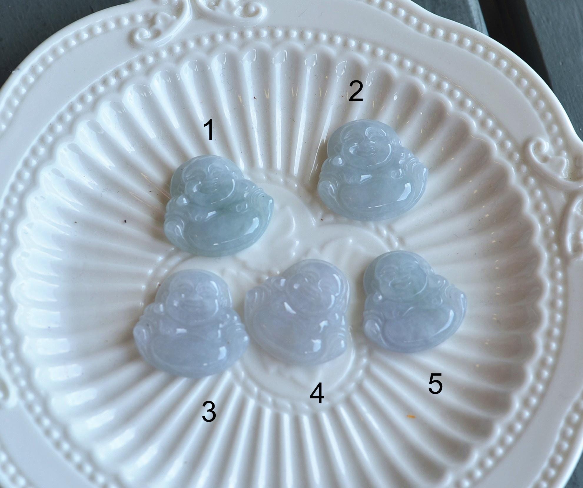 Laverndar Natural Jadeite Buddha Pendant Icy Translucent Grade A Jade JPT00000018 - Image 7