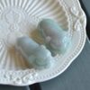 Natural Jadeite Pig Pendant Pair Hand Carved Grade A Jade JPT00000021 - Image 2