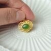 Natural Green Nephrite Jade Pendant Silver Necklace JPT00000061 - Image 2