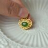 Natural Green Nephrite Jade Pendant Silver Necklace JPT00000061 - Image 4