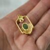 Natural Green Nephrite Jade Pendant Silver Necklace JPT00000062 - Image 4