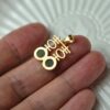 Red Double Happiness Natural Green Nephrite Jade Pendant Silver Necklace JPT00000065 - Image 3