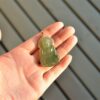 Green Hand-carved Jadeite Buddha of Mercy Amulet Pendant silver JPT00000009 - Image 5