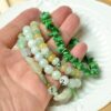 Burma Jadeite Bracelet: Natural Grade A Icy Square Beads BEAD00000007 - Image 7