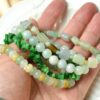 Burma Jadeite Bracelet: Natural Grade A Icy Square Beads BEAD00000007 - Image 6