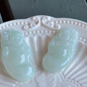 Natural Jadeite Buddha Pendant Icy Translucent Grade A Jade JPT00000016