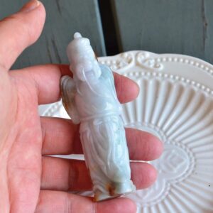 Natural Jadeite Buddha Hand Carving Jade Pendant Handheld Sculpture JPT00000020