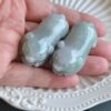 Natural Jadeite Pig Pendant Pair Hand Carved Grade A Jade JPT00000021 - Image 5