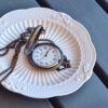Vintage Style Copper Pocket Watch with Natural Jade Lid JPT00000026 - Image 3