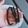 Black jade beads real, genuine Burma jadeite bracelet 7.5mm BEAD00000001 - Image 2