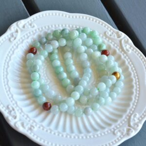 Natural Grade A Jadeite Bead Bracelet  Necklace ?€? 108 Beads 7.5mm BEAD00000002