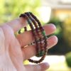 Natural Jadeite Bead Bracelet Multicolor Beads 5 mm BEAD00000004 - Image 4