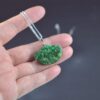 Green Jadeite Pendant Necklace, 925 Sterling Silver, Handmade JPT00000028 - Image 2