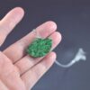 Green Jadeite Pendant Necklace, 925 Sterling Silver, Handmade JPT00000028 - Image 3