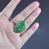 Green Jadeite Pendant Necklace, 925 Sterling Silver, Handmade JPT00000028 - Image 4