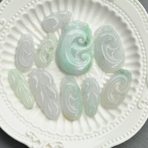Natural Jadeite Carved Pendants Handmade Jewelry JPT00000040