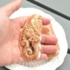 Dragon Phoenix Jade Pendant Set, Hand Carved Natural Jade Necklace JPT00000043 - Image 4