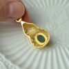 Natural Green Nephrite Jade Pendant Silver Necklace JPT00000059 - Image 4
