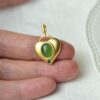 Natural Green Nephrite Jade Pendant Silver Necklace JPT00000063 - Image 5