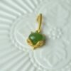 Natural Green Nephrite Fox Jade Pendant Silver Necklace JPT00000066 - Image 3