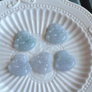 Laverndar Natural Jadeite Buddha Pendant Icy Translucent Grade A Jade JPT00000018