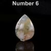 Cherry Blossom Agate Pendant: Pink Waterdrop Necklace (Natural Stone)AGAT0001 - Image 6