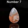 Cherry Blossom Agate Pendant: Pink Waterdrop Necklace (Natural Stone)AGAT0001 - Image 7