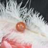 Sakura Agate Pendant Necklace, Sterling Silver Bail, Natural Madagascar Gemstone Ball AGAT0002 - Image 6
