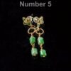 Natural Jade Threader Earrings | Green Jade Circle Drop Earrings | Elegant Minimalist Jewelry - Image 5