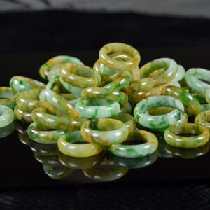 Vintage Burmese Jadeite Band Ring – Antique Finish | Random Selection